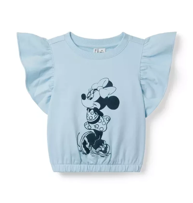 Disney Minnie Mouse Ruffle Sleeve Top