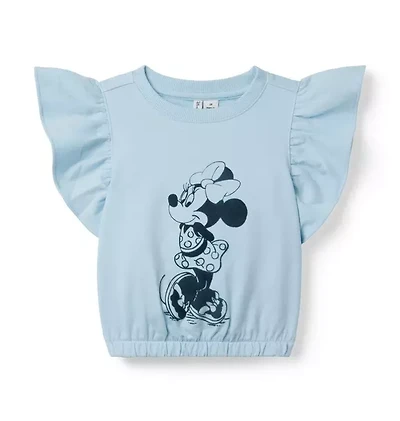 Disney Minnie Mouse Ruffle Sleeve Top