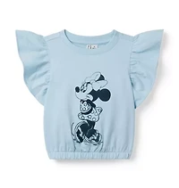 Disney Minnie Mouse Ruffle Sleeve Top