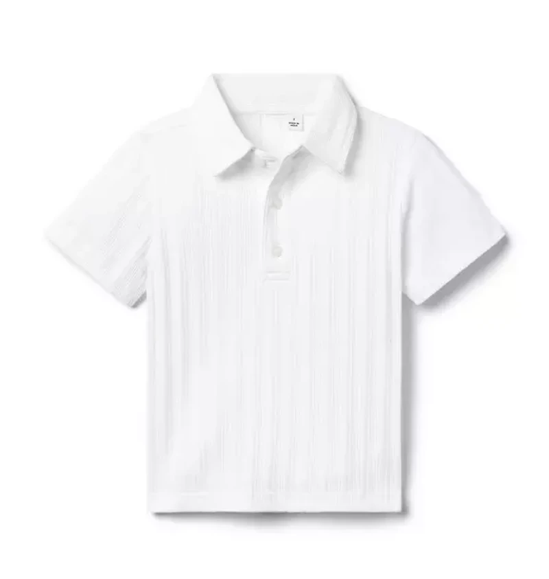 Textured Knit Polo