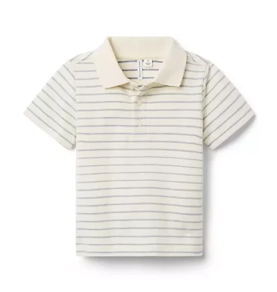 The Striped Pique Polo