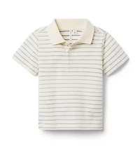 The Striped Pique Polo