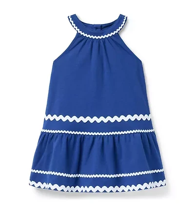 Ric Rac Trim Ponte Dress
