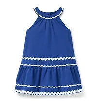 Ric Rac Trim Ponte Dress