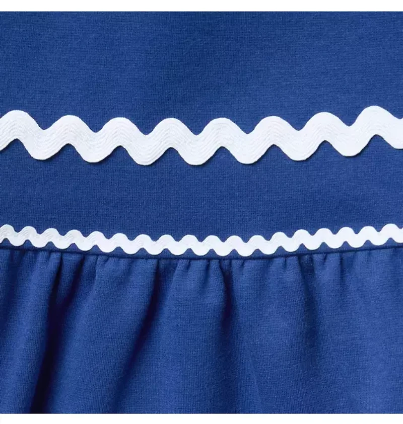 Ric Rac Trim Ponte Dress