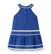 Ric Rac Trim Ponte Dress