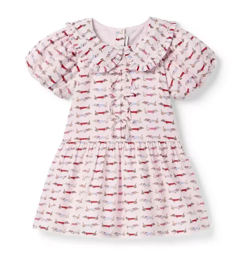 The Dachshund Collared Dress