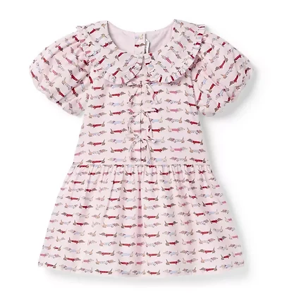 The Dachshund Collared Dress