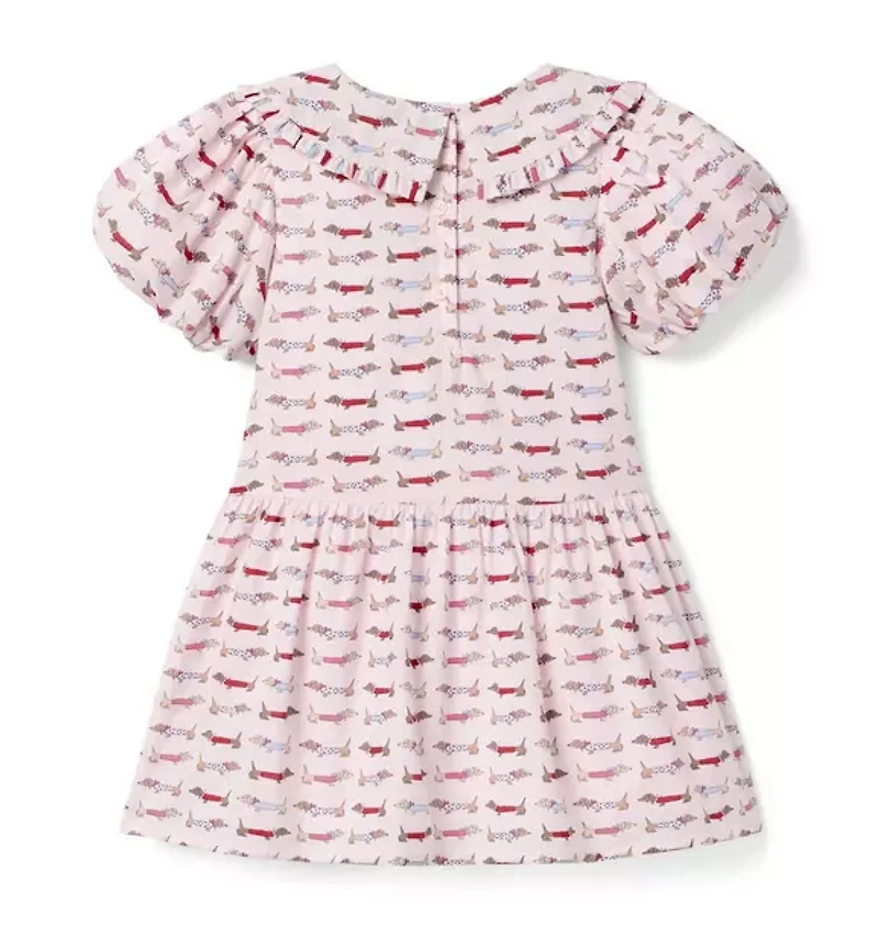 The Dachshund Collared Dress