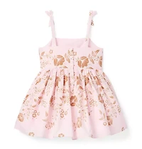 Floral Bow Strap Dress