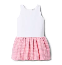 Gingham Bubble Hem Dress