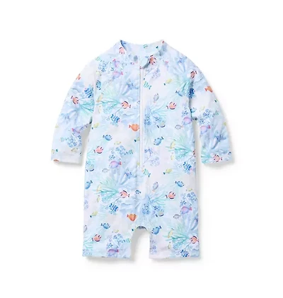 Baby Coral Reef Rash Guard Swimsuit