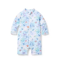 Baby Coral Reef Rash Guard Swimsuit