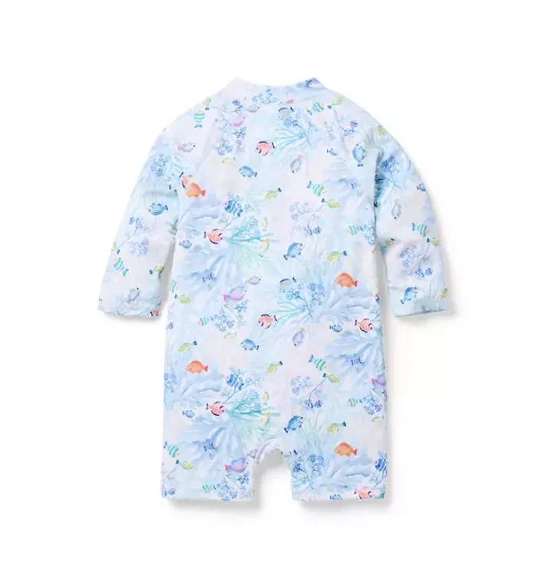 Baby Coral Reef Rash Guard Swimsuit