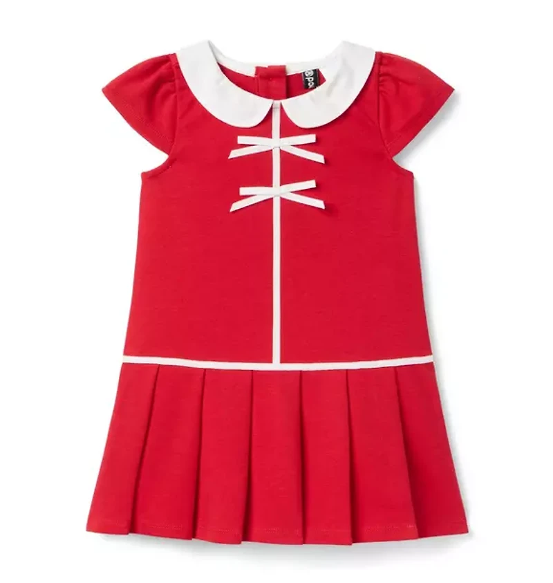 The Pleated Ponte Dress