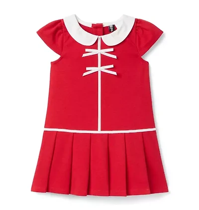 The Pleated Ponte Dress