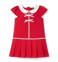 The Pleated Ponte Dress