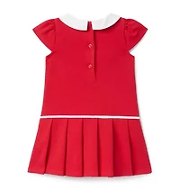 The Pleated Ponte Dress