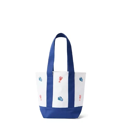 Embroidered Lobster Tote