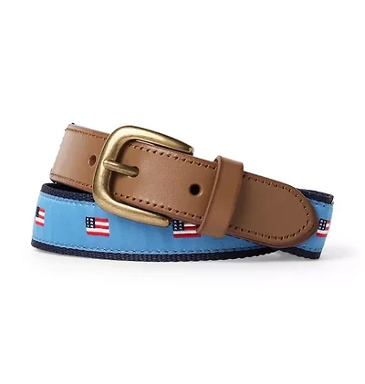 Embroidered Flag Belt