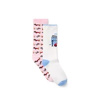 Paris Dog Sock 2-Pack