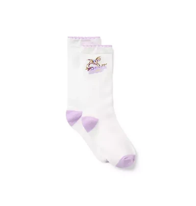 Floral And Horse Sock 2-Pack