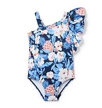 Pineapple Floral Ruffle Swimsuit