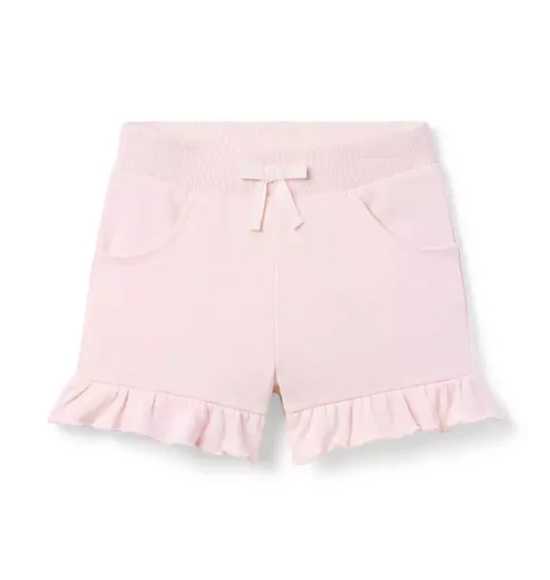 French Terry Ruffle Hem Short
