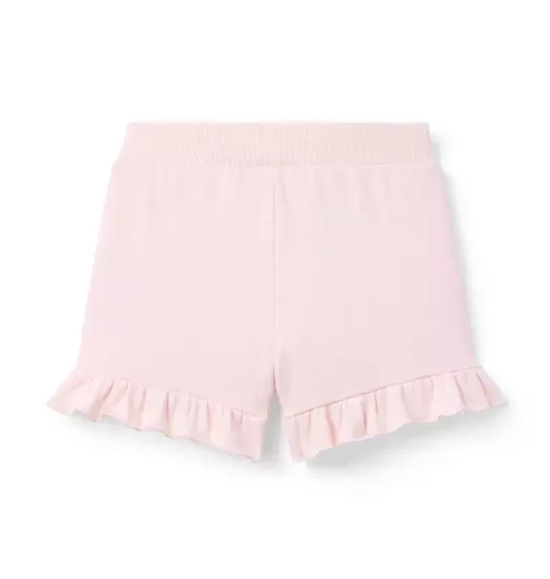 French Terry Ruffle Hem Short