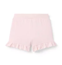French Terry Ruffle Hem Short