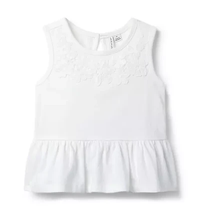Flower Peplum Top