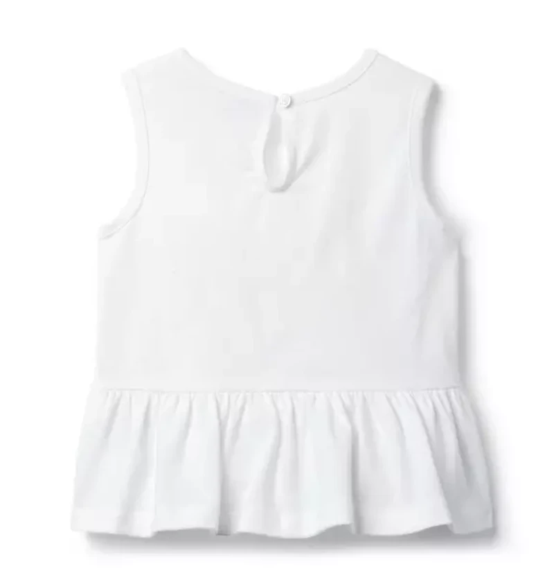 Flower Peplum Top