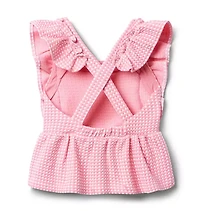 Gingham Ruffle Top