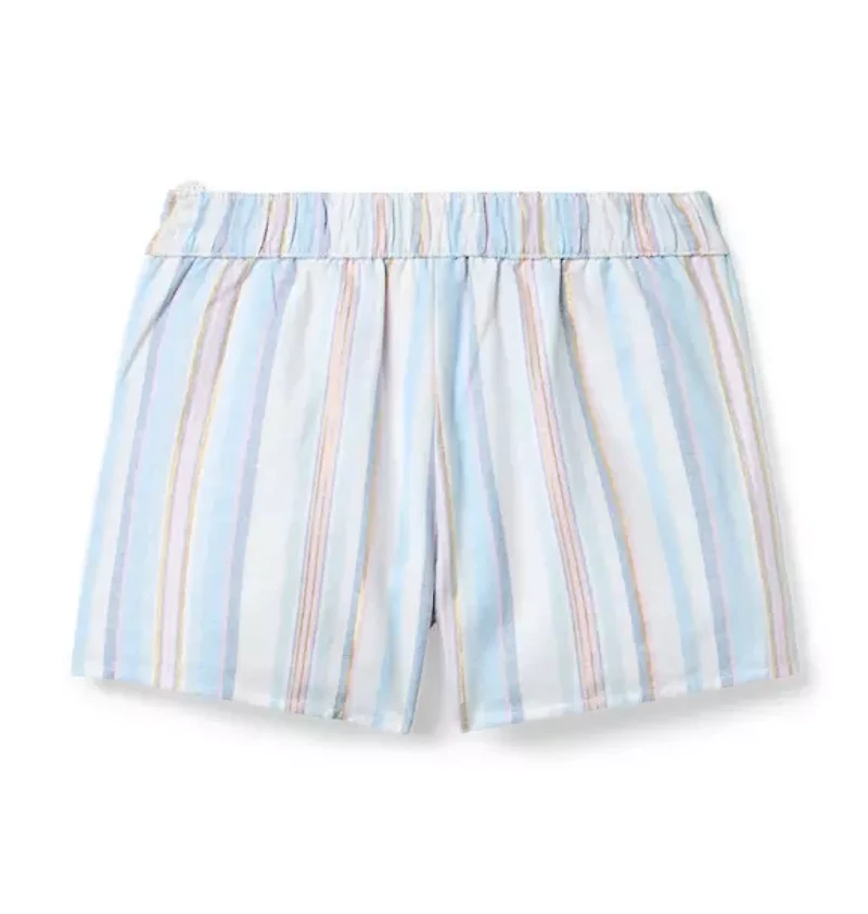 Striped Belted Short