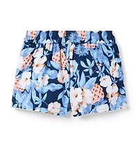 Pineapple Floral Wrap Skort