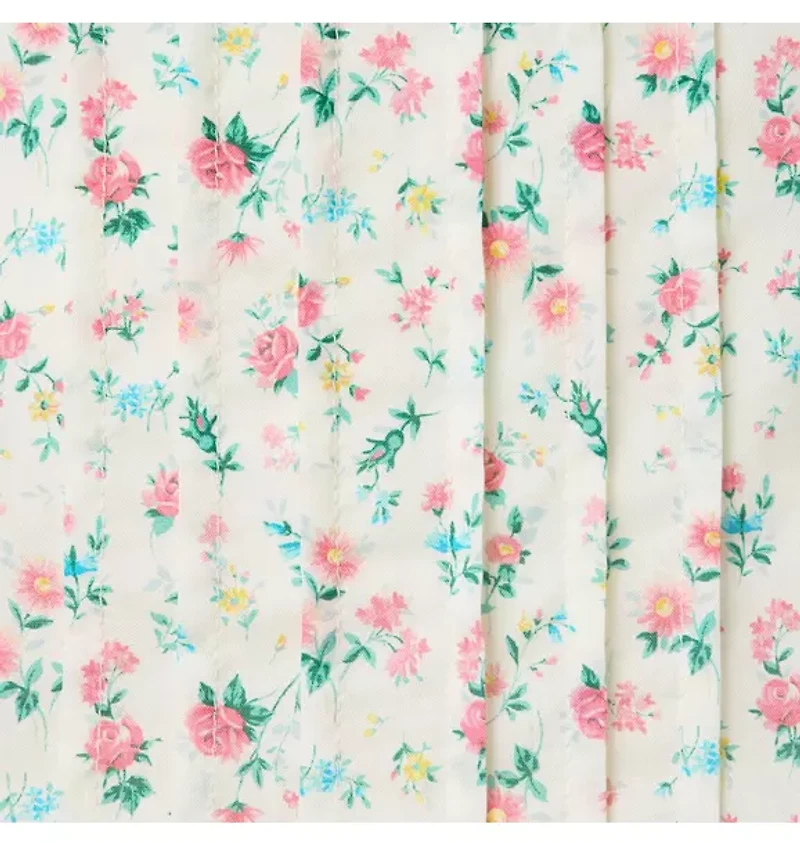 Ditsy Floral Pintuck Top