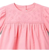 Embroidered Floral Top