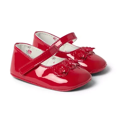Baby Patent Rosette Ballet Flat