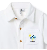 Terry Embroidered Palm Shirt