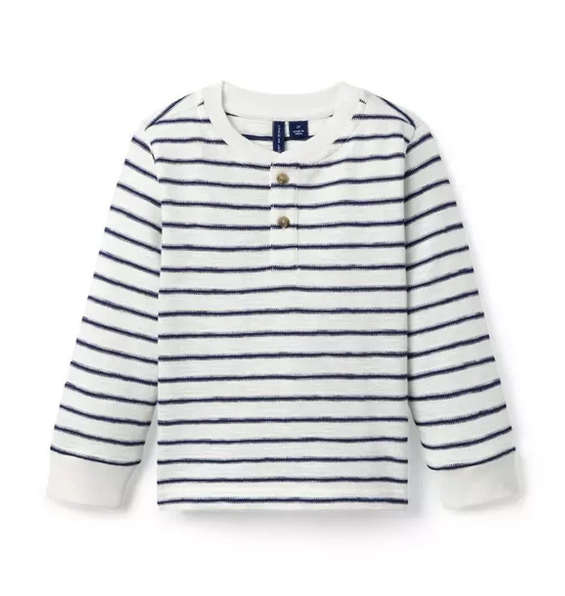 Striped Henley Tee