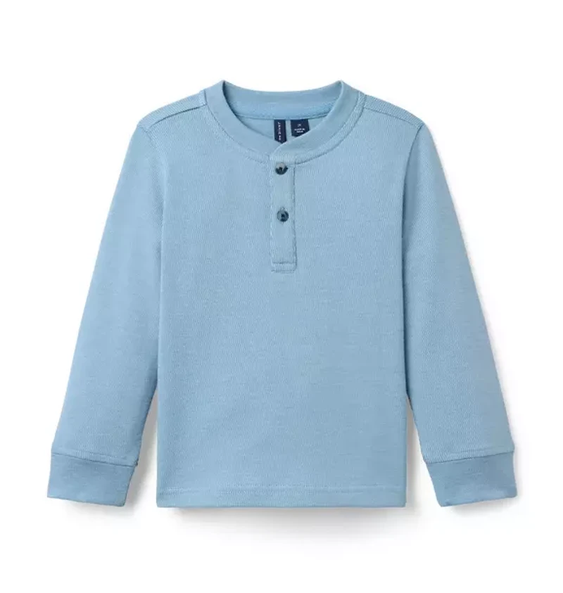 Textured Henley Tee