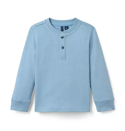 Textured Henley Tee
