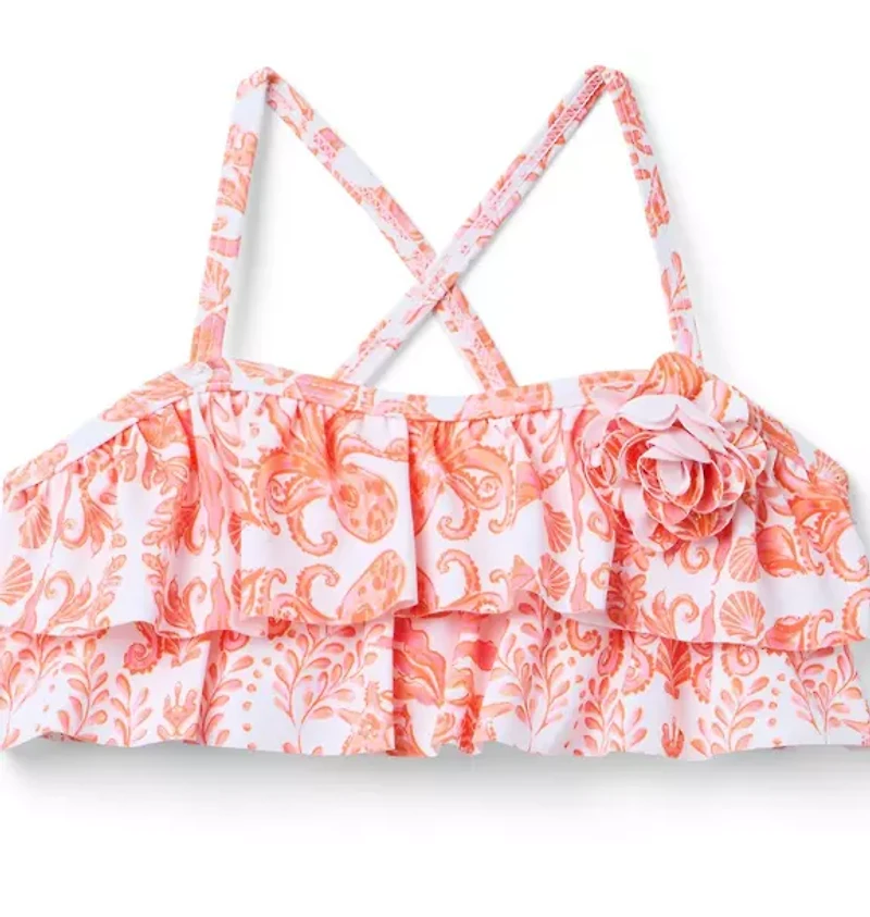 Seaside Ruffle 2-Piece Swimsuit