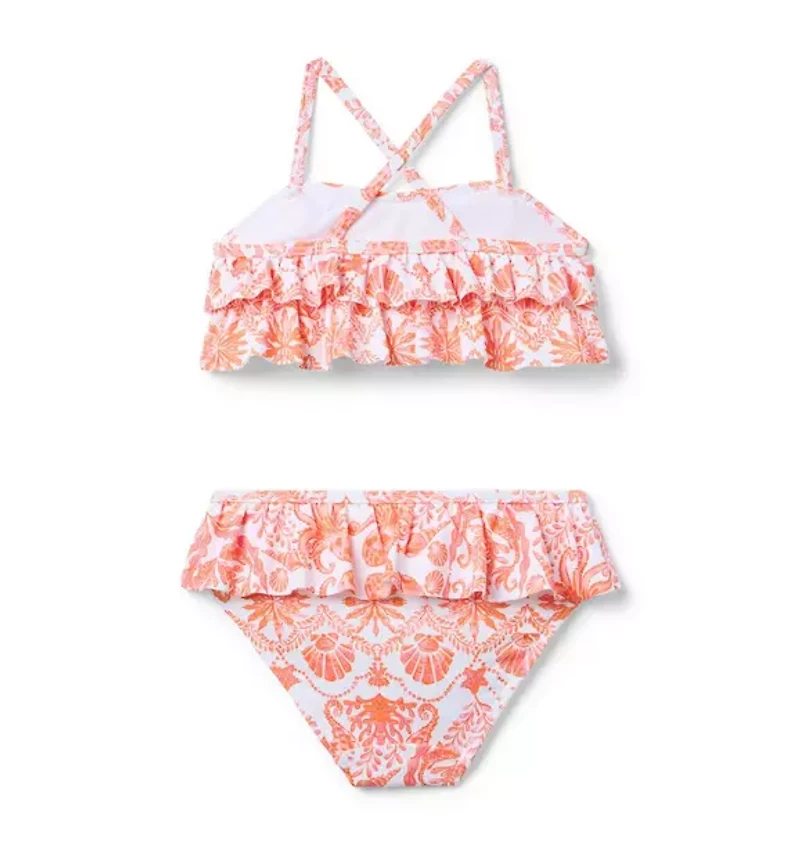 Seaside Ruffle 2-Piece Swimsuit