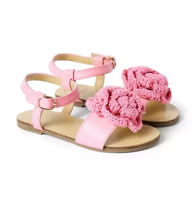 Crochet Flower Sandal
