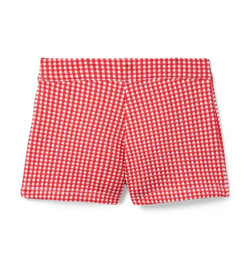 Gingham Jacquard Short