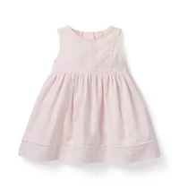 Baby Lace Trim Corduroy Dress