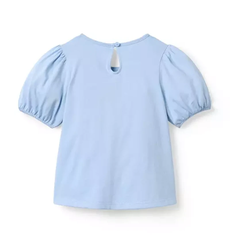Pintuck Puff Sleeve Top