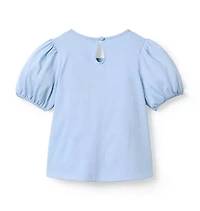 Pintuck Puff Sleeve Top