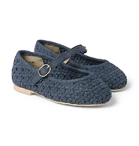 Denim Woven Ballet Flat